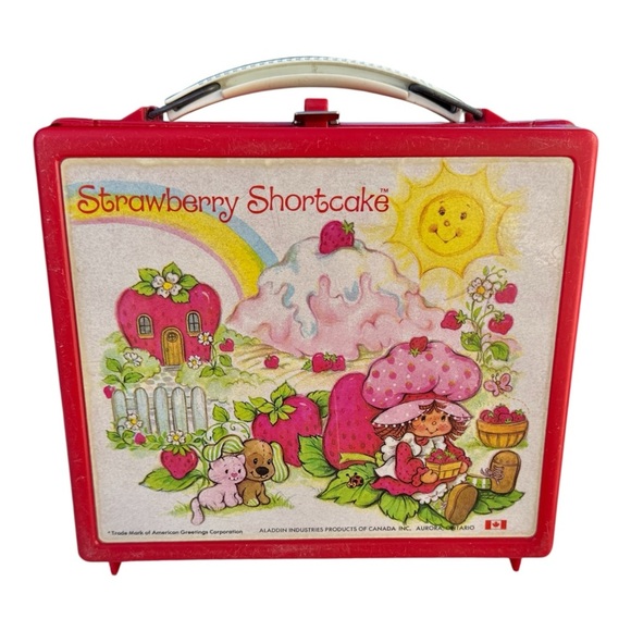 VTG 80s Strawberry Shortcake Dolls & Aladdin Plastic Lunchbox Collectible Bundle - Picture 9 of 16